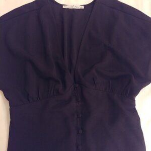 Abercormbie & Fitch dressy black short sleeved top size S